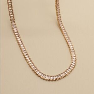 Baguette Tennis Necklace (7301)